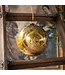Etched Brilliant Gold Ball Ornament 8"
