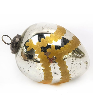 Venetian Glass Egg Ornament, 4"