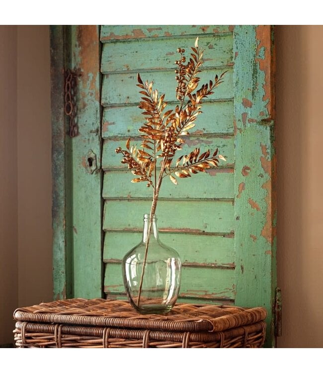 Antique Gold Pepper Berry Stem