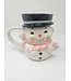 Dol Pink Vintage Snowman Mug
