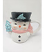 Dol Pink Vintage Snowman Mug
