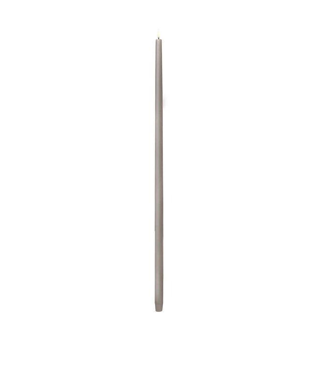 LED Tall Taper Candle, Sandstone, Smooth 29.5"