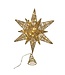 15" Twinkling LED Gold Starburst Treetop