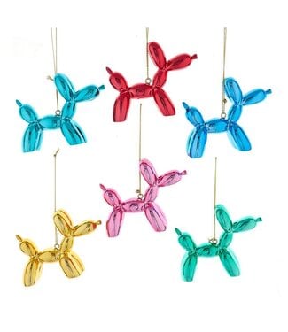 Shiny Balloon Dog Ornament - Sold Individually