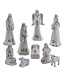 Gold and White Nativity Table Piece - Sold as Set