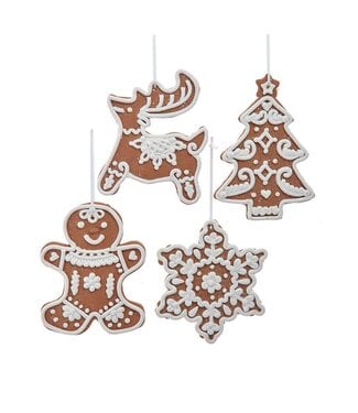 5" Gingerbread Ornament - Sold Individually