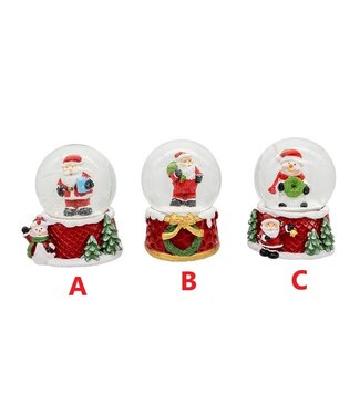 45MM Santa & Snowman Water Globe - Sold Individually