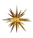24" 4-Light Warm White LED Gold Crackle Moravian Star