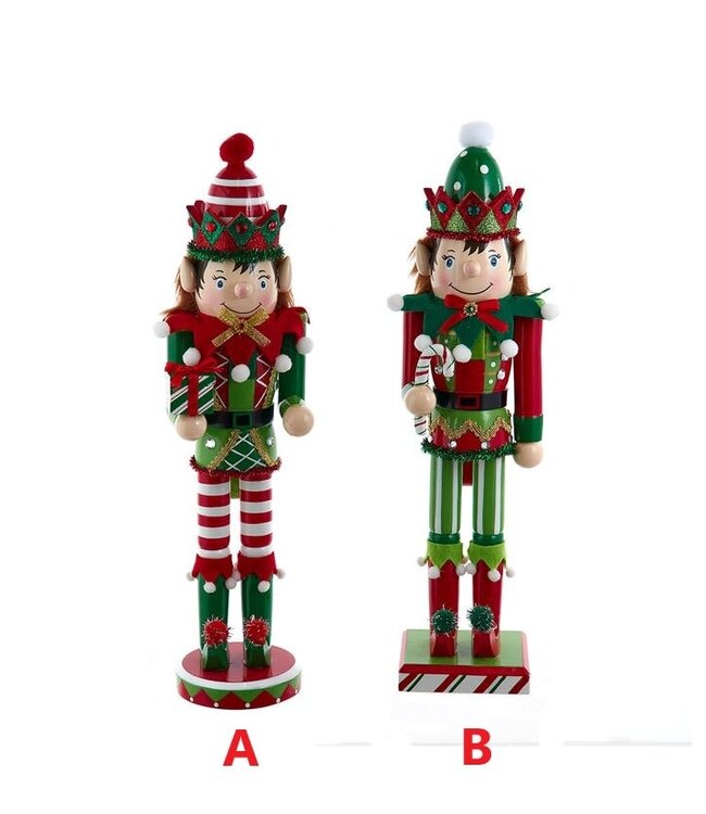 15" Elf Nutcracker - Sold Individually