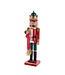 15" Red & Green With Horn Nutcracker
