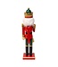 15" Red & Green With Horn Nutcracker