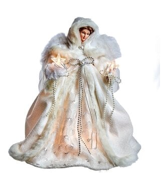 14” UL 10-Light White Angel Treetop