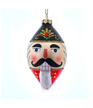 White Beard Nutcracker Head Finial
