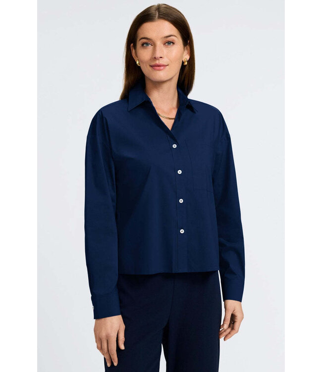 Marina No Iron Stretch Cotton Long Sleeve Shirt