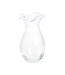 VIETRI Hibiscus Glass Vertical Fluted Small Vase