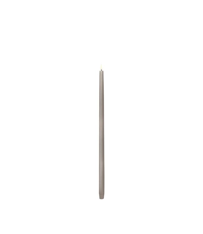 LED Tall Taper Candle, Sandstone, Smooth 21.7"