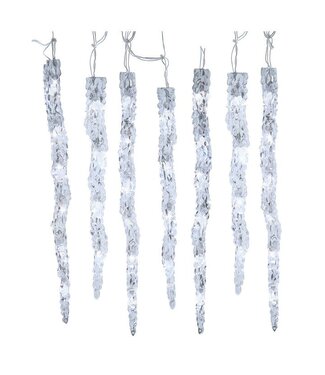 7' 60L Dual Color LED Icicle String Light