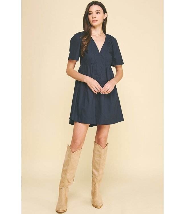 Venus V-Neck Tiered Mini Dress