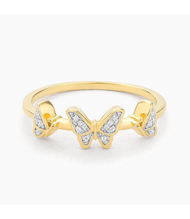 ELLA STEIN Butterfly Trio Statement Ring