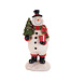 8.75" Snowman With Tree