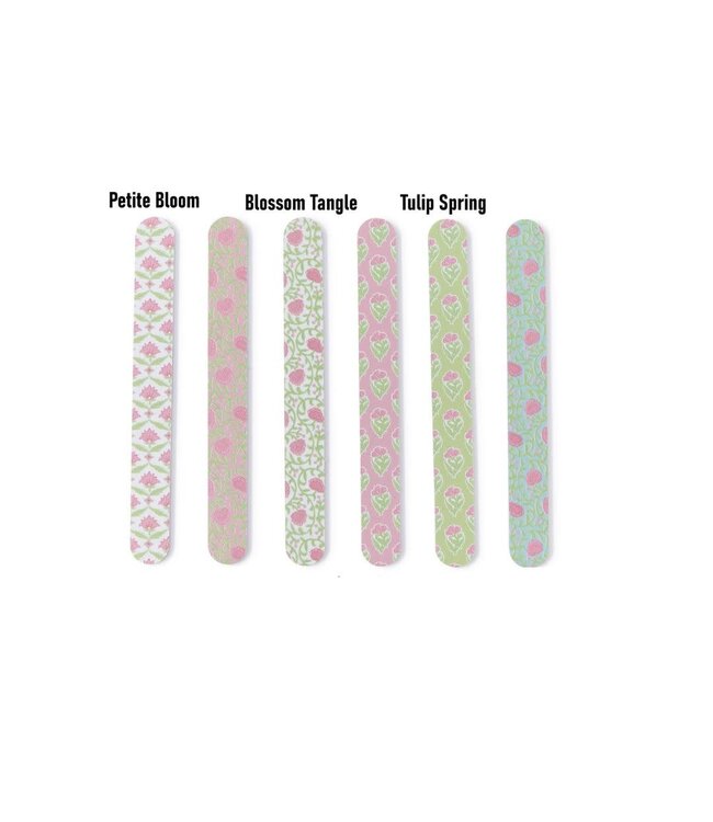 Floral Block Print Emery Board