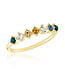 Multi Color Floating Gold Layers Ring