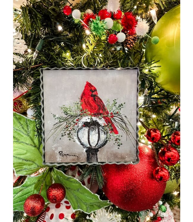 THE ROUND TOP COLLECTION Mini Cardinal on Lamp Post Print