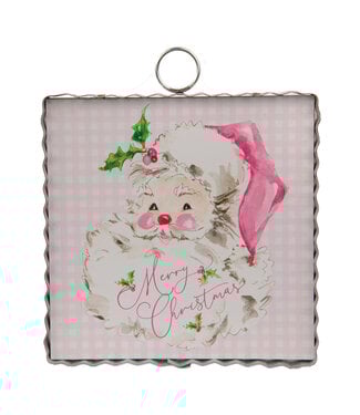 THE ROUND TOP COLLECTION Mini Beck's Pink Santa