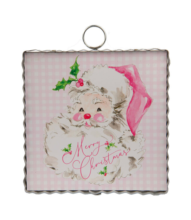 THE ROUND TOP COLLECTION Mini Beck's Pink Santa