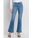 Kayla High Rise Trouser Hem Relaxed Flare Jeans