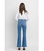 Kayla High Rise Trouser Hem Relaxed Flare Jeans