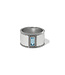 BRIGHTON Pretty Tough Gem Aqua Wide Band Ring