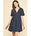 Venus V-Neck Tiered Mini Dress