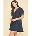Venus V-Neck Tiered Mini Dress