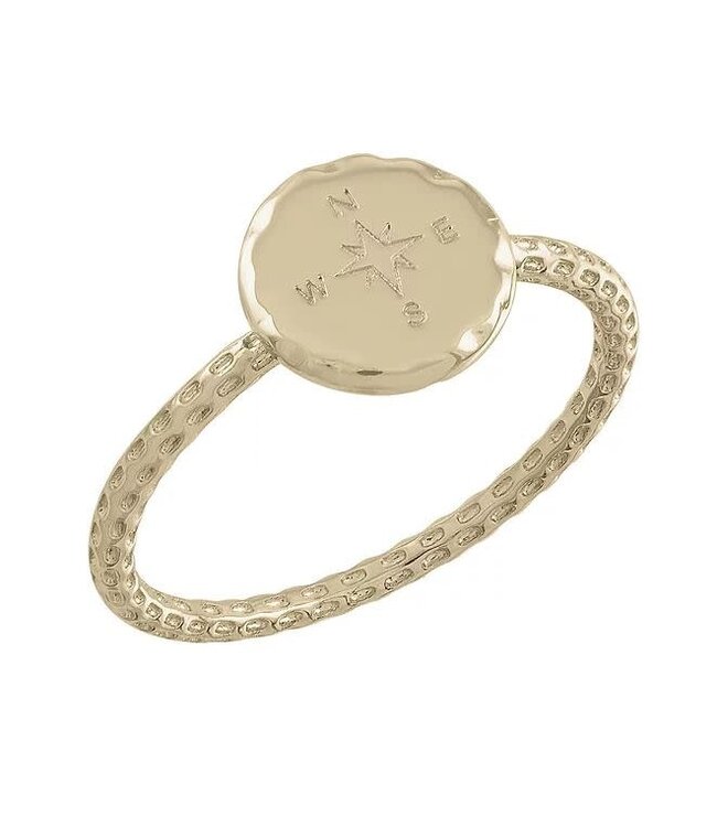 Compass Gold Layers Ring