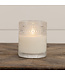 5” Dotted Glass 3D Flame Candle