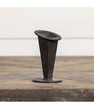 4” Black Tapered Vase
