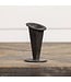 4” Black Tapered Vase