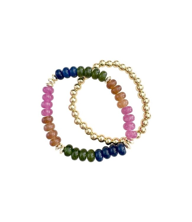Jamie Bracelet Set - Jewel Tone