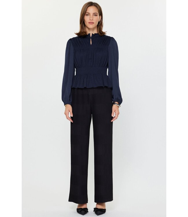 Arissa Long Sleeve Peplum Knit Top