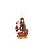 Santa with Sleigh and Lantern Ornament