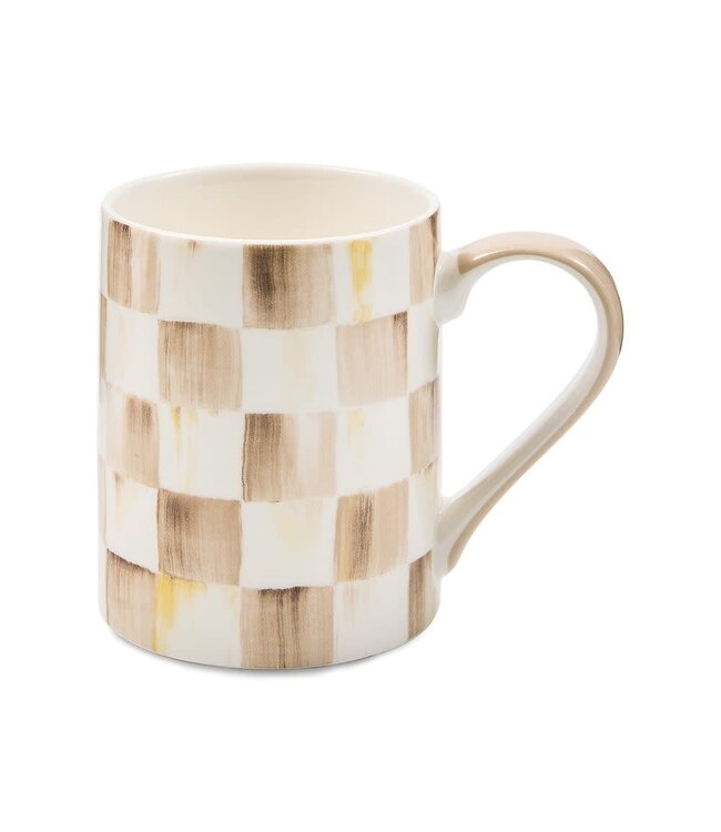 MACKENZIE CHILDS Check Porcelain Mug