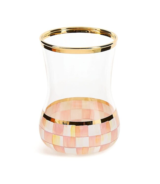 MACKENZIE CHILDS Check Tea Glass