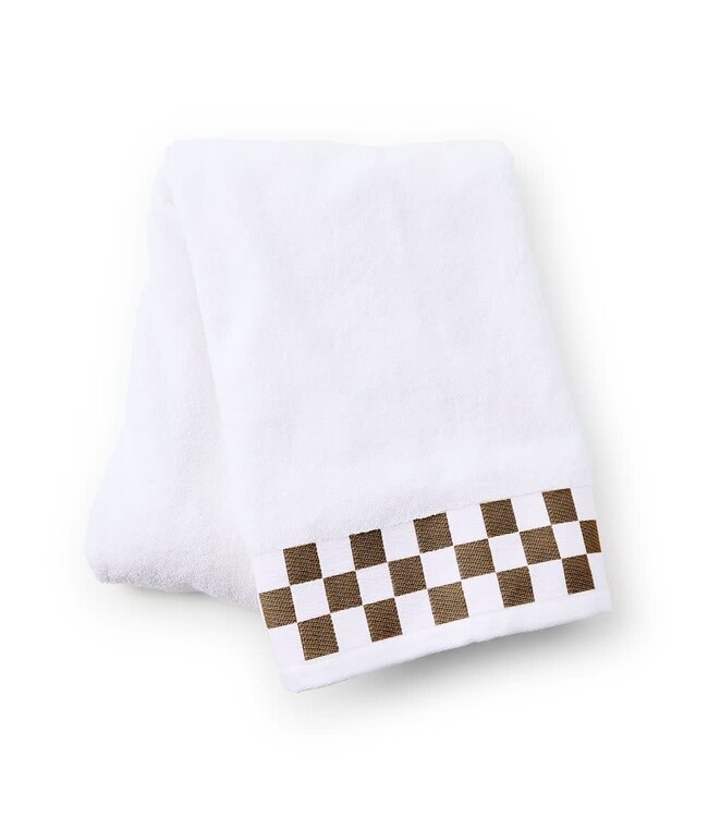 MACKENZIE CHILDS Bath Towel with Check Border