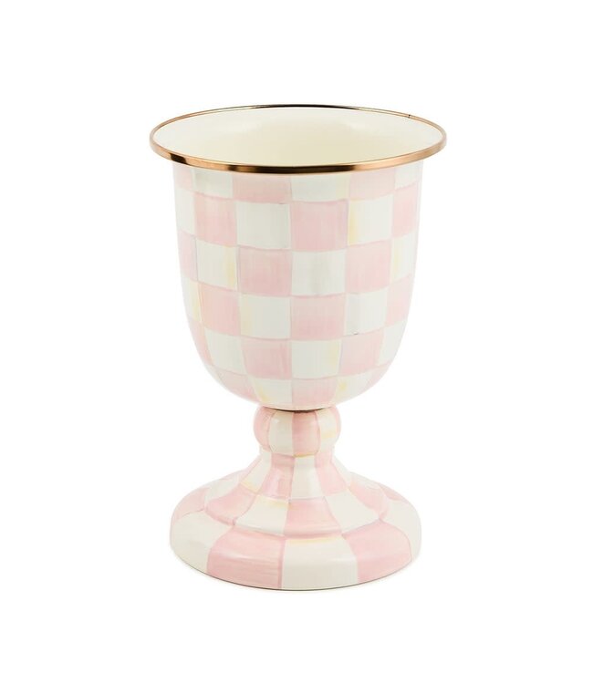 MACKENZIE CHILDS Check Pedestal Vase