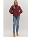 Avery Solid Long Sleeve Button Front Top