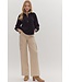 Ellie Solid Long Sleeve Knit Top
