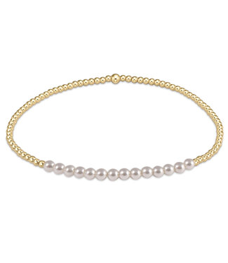ENEWTON Gold Bliss 2mm Bead Pearl Bracelet