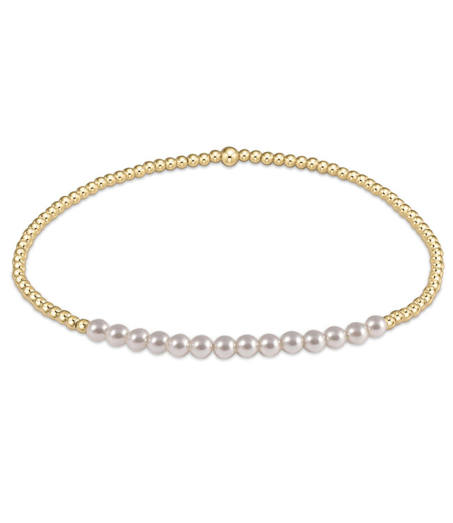ENEWTON Gold Bliss 2mm Bead Pearl Bracelet