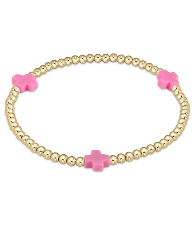 ENEWTON Enewton Extends - Signature Cross Gold Pattern 3MM Bead Bracelet